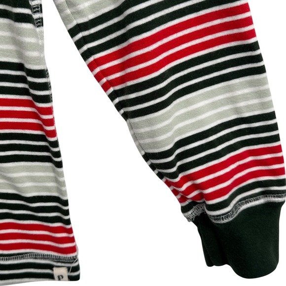 Pact Adult S Organic Cotton Flurry Striped Long Sleeve Pajama Set Christmas - Picture 6 of 11